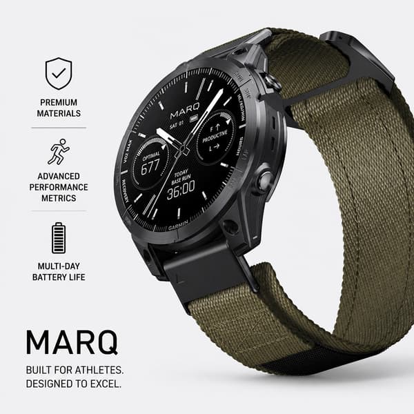 26 mm vævet nylon urrem til Garmin, hurtigudløser, grøn