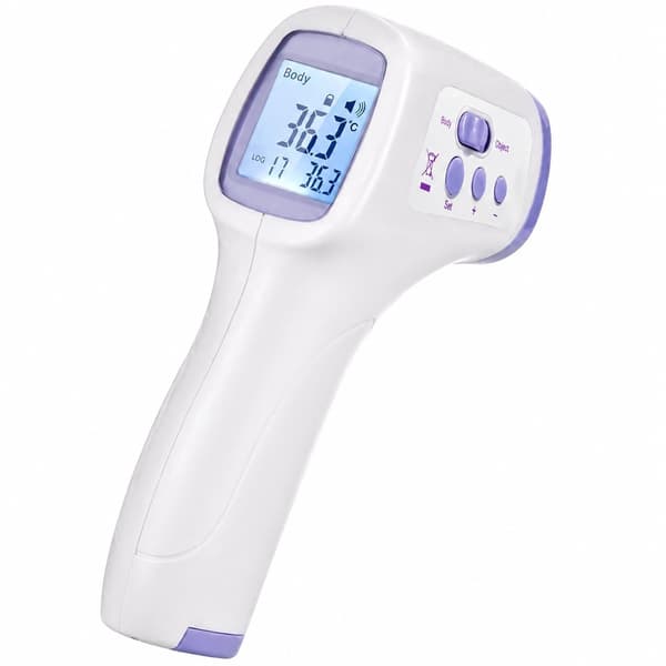 Infrarødt termometer, berøringsfrit medicinsk babytermometer, 2-i-1, LCD-display
