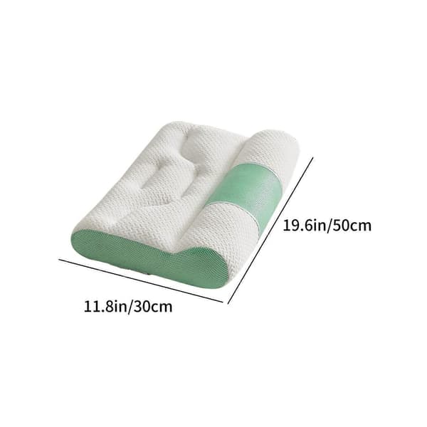 karymi Cervical Memory Foam Pute, Ergonomisk Bomullspute for Søvn og Nakkestøtte – Kompatibel med Standard Putetrekk