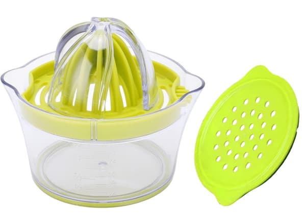 Manuel citruspresser, grøn, 400 ml, plast citronpresser til frisk juice