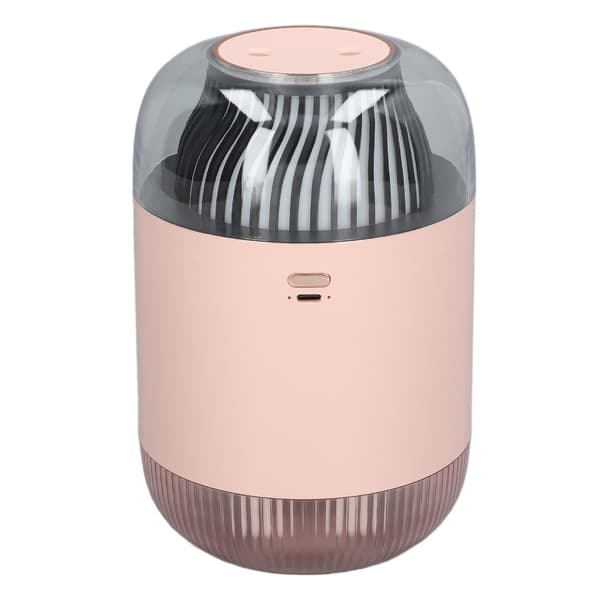 1000 ml luftfukter, dobbel spray, nattlys, USB, tåkefordamper for hjemmet, rosa