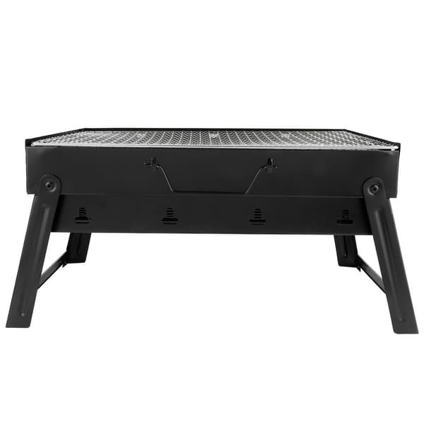 Grill i rustfrit stål, tyk grill til udendørs camping og vandreture