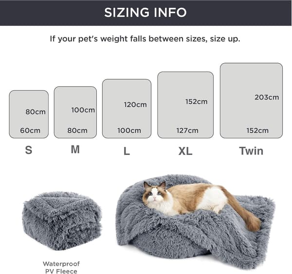 Vandtæt vaskbart blødt hundetæppe til store hunde og mennesker, kæledyrstæppe til sofapudebeskytter. Grey S(60x80cm)