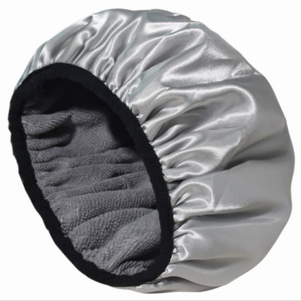 3-i-1 Hurtigtørrende Hårturban, Mikrofiber, Grå, til Brusebad, Tørring & Turbanindpakning