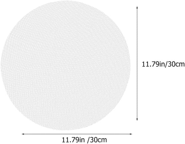 Återanvändbara ångbåtsfoder i silikon, non-stick rund ångbåtsdyna 30 cm, vikbara ångmattor i livsmedelsklassad silikon för köksmatlagning, 2-pack