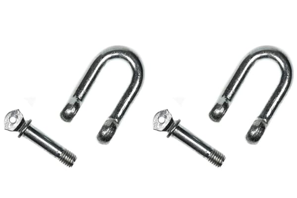 Sjakkel 10 mm, 2-pak, 320 kg WLL, Q235 stål, til løft og ophæng