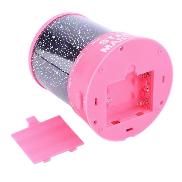 Stjernehimmel Natlampe, Pink, Stjerneprojektor, Soveværelsesindretning, USB, Blødt Lys