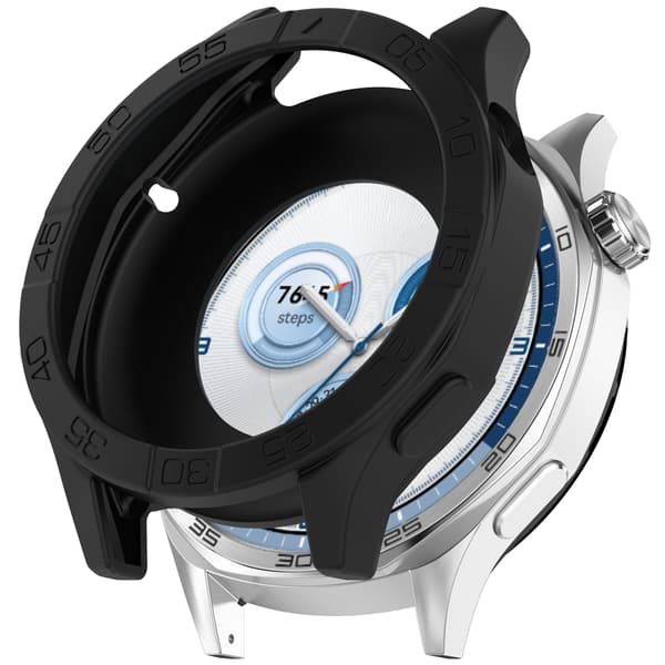Silikoneetui til Huawei Watch GT5 46mm, GT5 Pro 46mm, GT4 46mm, Sort
