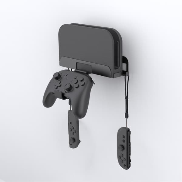 Vægbeslag til Nintendo Switch 2 & controllere, sort, jern, pladsbesparende opbevaring