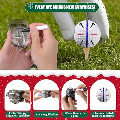 Golfadventskalender 2025, 24-dagars julnedräkning, present med golftillbehör