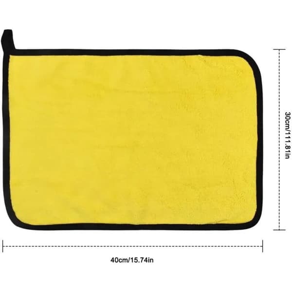 Mikrofiber Bilklude Sæt med 5, 40x30cm, Superabsorberende Ekstra Tykke Polerklude