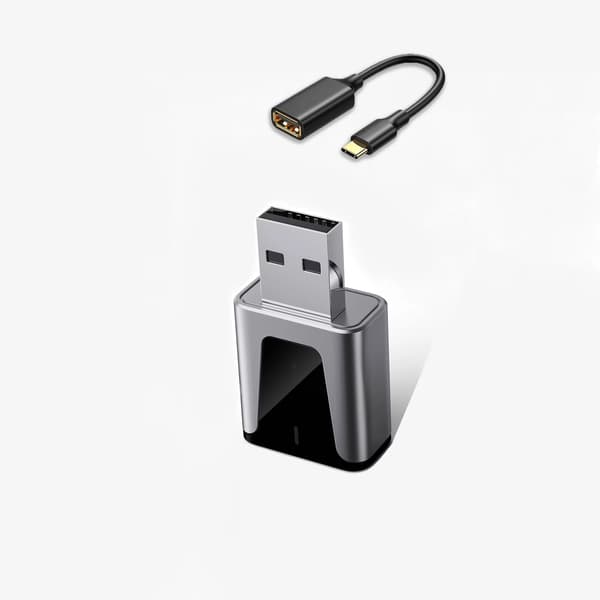 2-i-1 Trådlös Apple CarPlay & Android Auto-adapter, Mini, Plug & Play