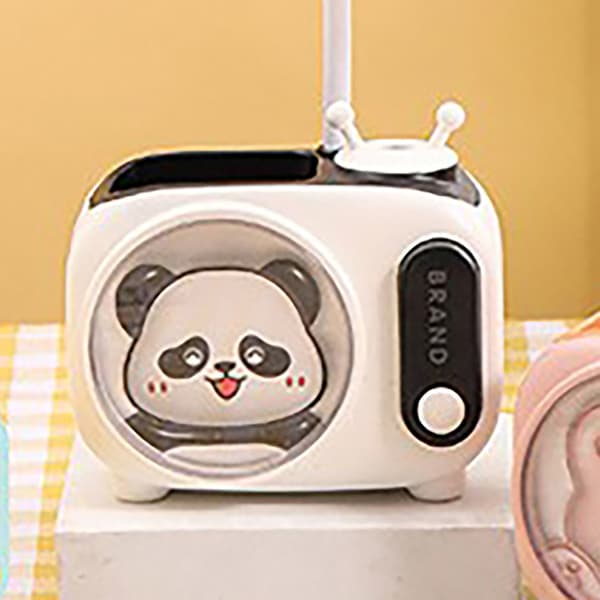 Mini USB oppladbar vifte, bærbar skrivebordsvifte, lite panda-design, MU352A
