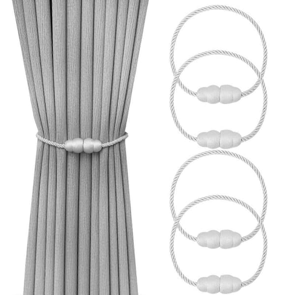 Magneettiset poraamattomat verhonpidikkeet 4kpl harmaa