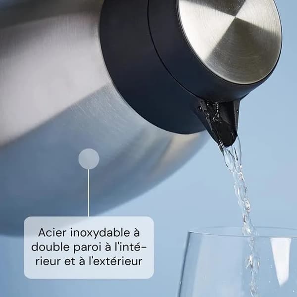 1,5L Termokande, Rustfrit Stål, Dispenser til Varme Drikke med Enhåndsbetjening