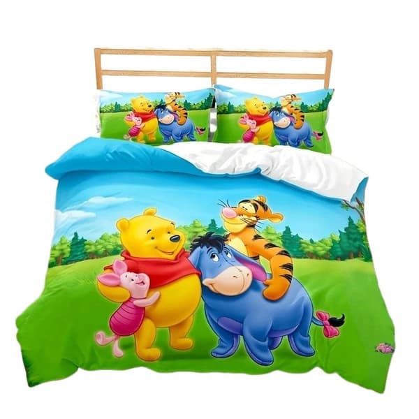 Tecknad sänguppsättning om tre Amazon gränsöverskridande 3D digitaltryck sänguppsättning om tre (fyra) 200X230cm