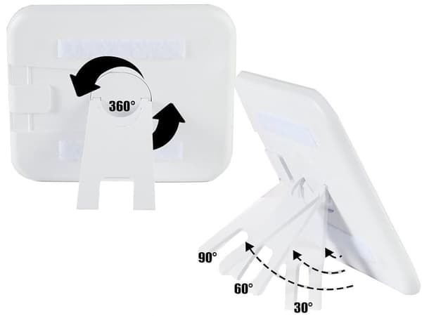 Sminkepung med LED-speil, kosmetikkorganisator, reiseveske, USB-C-lading