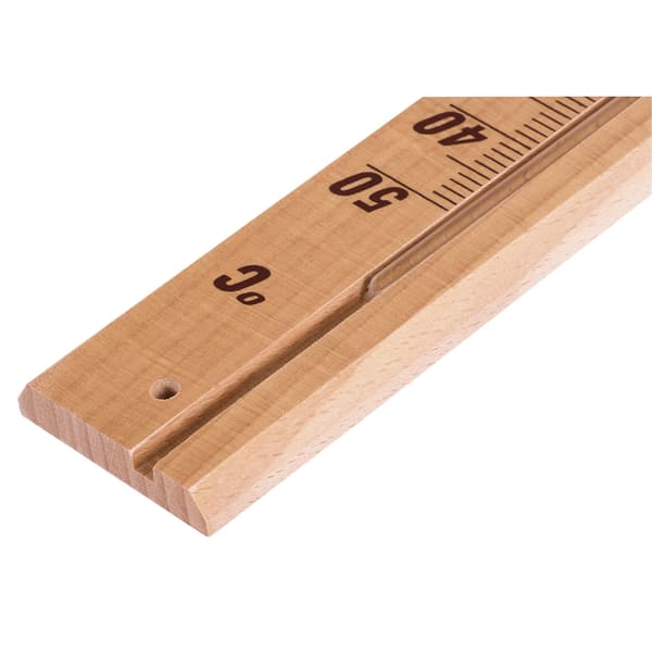 Analogt romtermometer i tre, 20 cm, innendørs temperaturmåler