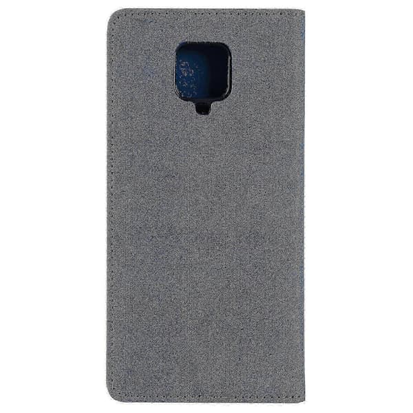 Xiaomi Redmi Note 9s/9 Pro/max Deksel Magnetisk Lukking Lommebok Bok Flip Folio Stativ Vis Lærdeksel Støtsikker - Blå