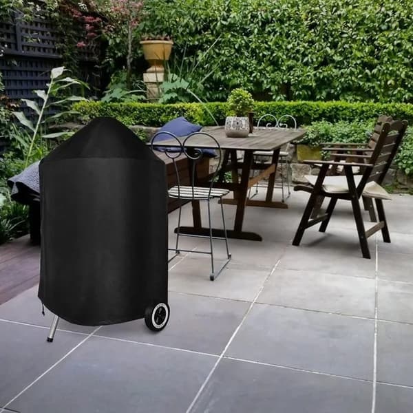 Rund Kulgrillovertræk 70cm, Vandtæt UV-resistent Åndbar, 77x90cm