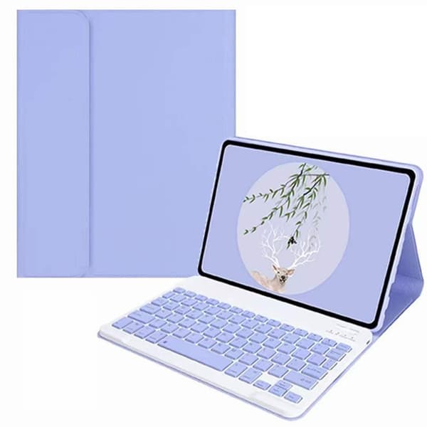 Ljuslila avtagbart Bluetooth-tangentbordsfodral kompatibelt med Xiaomi Redmi Pad 2 Pro 12.1 2025