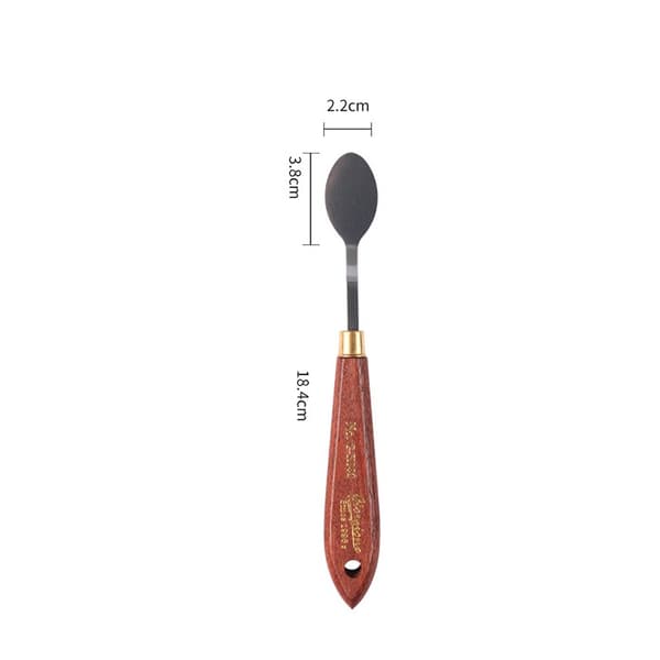 Oliemaleri Paletkniv, Rustfrit Stål med Træhåndtag, Model 5, Fleksibel til Kunstnere