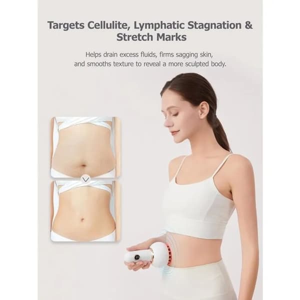 Anti-cellulite massageapparat til ben og mave, reducerer strækmærker