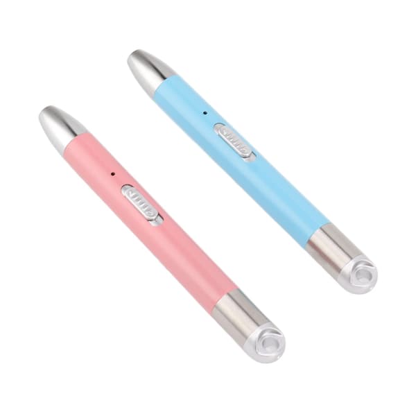 Sæt med rhinstens-pen, USB-boreværktøj til prikning, DIY diamantkunst-tegning, pink blå