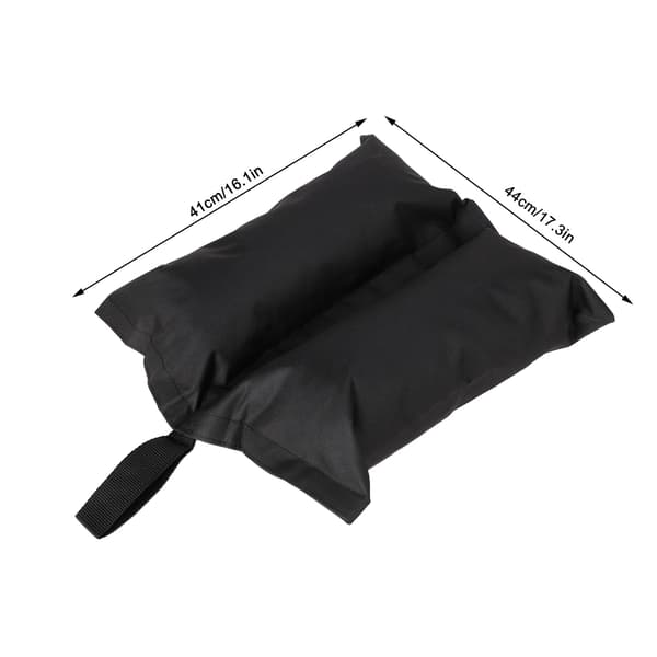 Campingtält Sandsäckar, Svart, 4-pack, 44x41cm, Kraftig, Vindtät, Utomhus