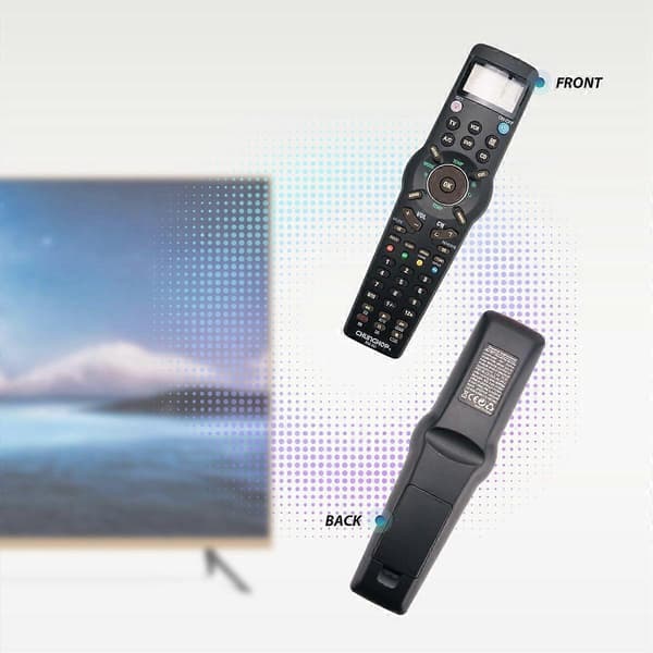 RM991 Smart Universal Fjernkontroll Multifunksjonell Læringsfjernkontroll for TV/,DVD CD,VCR,SAT Black