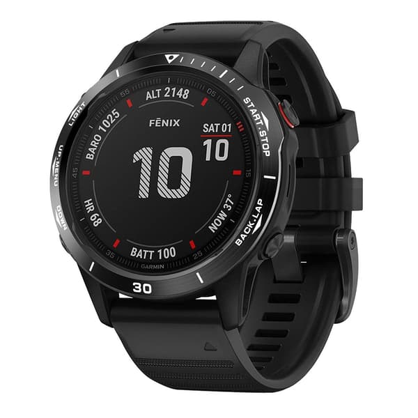 Rustfrit stålramme til Garmin Fenix 6, urrammedæksel, sort/hvid