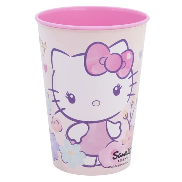Hello Kitty Plastkopp, 260 ml, BPA-fri, Mikrobølgeovnsikker