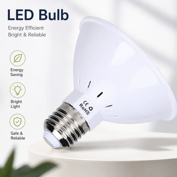 200 LED Växtlampa, E27 30W, Fullspektrum för Inomhusväxter, 85-265V