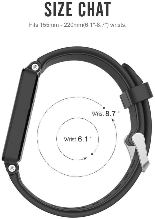 Silikone urrem til Garmin Forerunner 920XT, sort, letvægts, justerbar, erstatning
