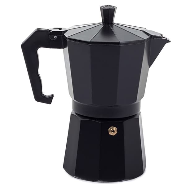 Mokabryggare, 300 ml, 6 koppar, aluminium, espressokanna för spishäll
