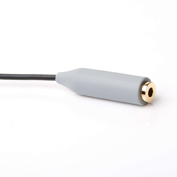 3,5 mm TRS till TRRS mikrofonadapter, guldpläterad, skärmad, 60 mm