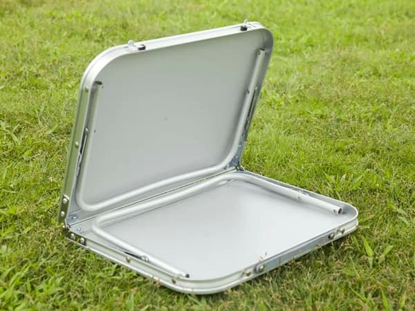 Sammenfoldeligt campingbord, bærbart laptopbord, 26,5x61,5x40 cm, letvægt, robust, til udendørs brug