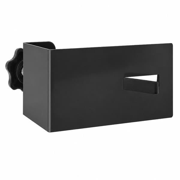 Nøglekrog til dør, justerbar metal, ingen boring, passer til 1,5-5,7 cm, sort