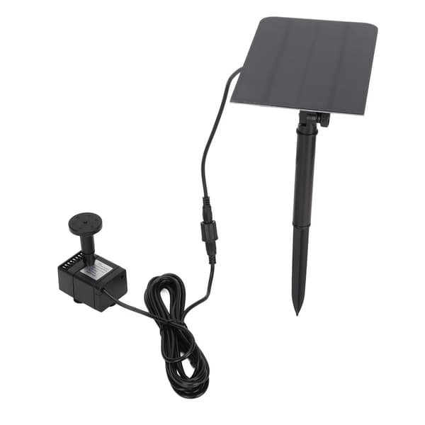 Solar fontän dammpump 200L/H, USB-driven, landskapsträdgårdsvattenpump