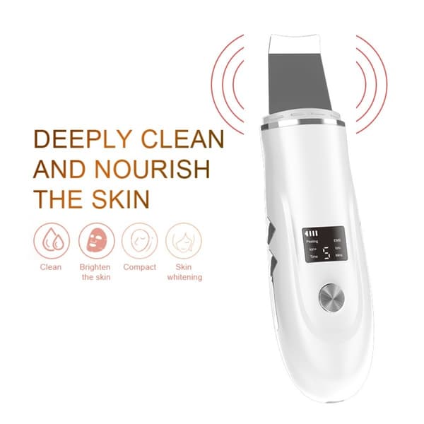 Ultralyd Ansigtsspartel, Hvid, LED Display, EMS, Ion, USB-C Genopladelig 600mAh