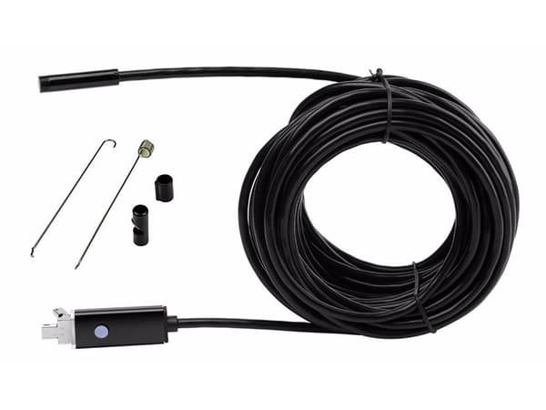 USB Endoskop Inspeksjonskamera 10m, 5.5mm, 6 LED, IP67, Kompatibel med Android PC