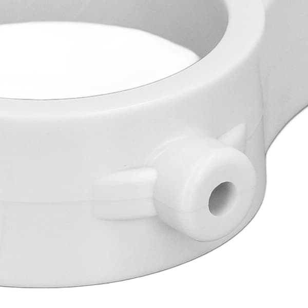 50 stk. elektriske gjerdeisolatorer, grå, terminalstang med 3,2 cm hull for gård