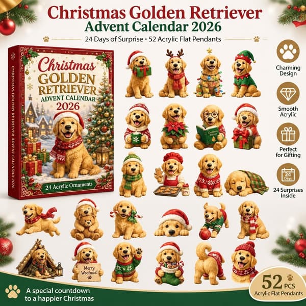 Dyrenes julekalender 2026, Akryl Blind Box Flat Anheng, 52-deler