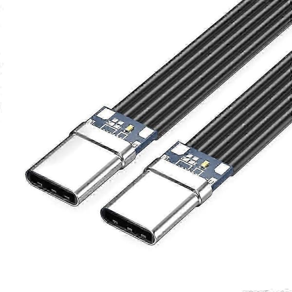2025 Flexibel USB-C-kabel 20W snabbladdning 480Mbps dataöverföring 0.5m Double straight head