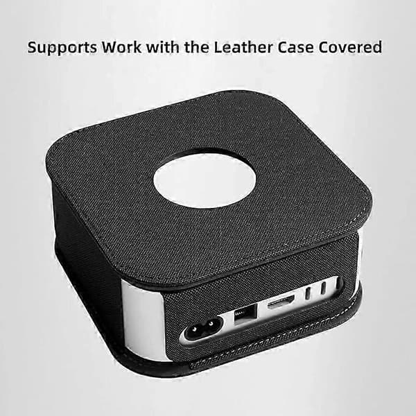 Läderfodral för Mac Mini M4/M4 Pro 2024-modeller, skyddande skal Black