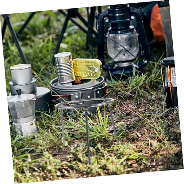 Bærbart kraftig stålstativ for utendørs BBQ-grill, bål, churrasco-matlaging