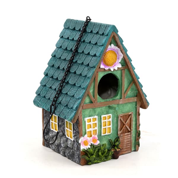Fuglehus for utendørs bruk, 15,5x13x21,4 cm, vintervarmt, hagedekorasjon