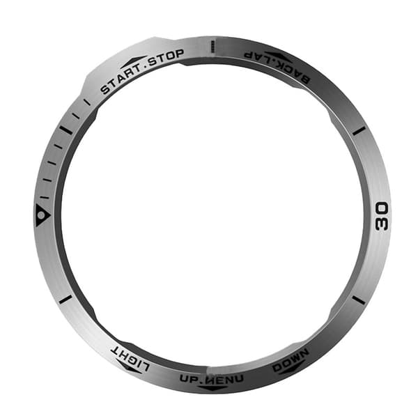 Rustfrit Stål Bezel til Garmin Fenix 6X Serien, Sølv, Ridsefast, Beskyttende Ramme