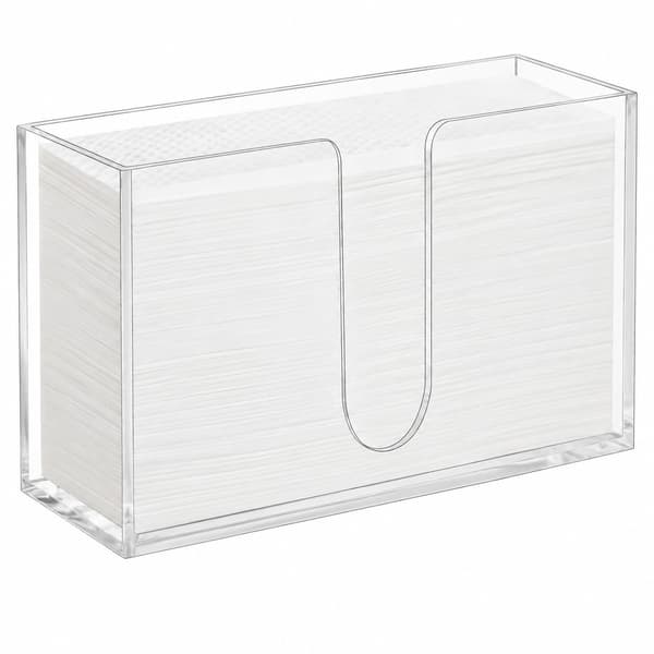 Klar akryl papirhåndklædeholder, borddispenser til C-fold multifold trifold, badeværelse køkken