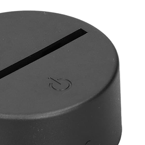 3D Levende Natlampe, 7 Farver Touch Kontrol, USB Genopladelig Sengebordslampe til Soveværelset 1pcs